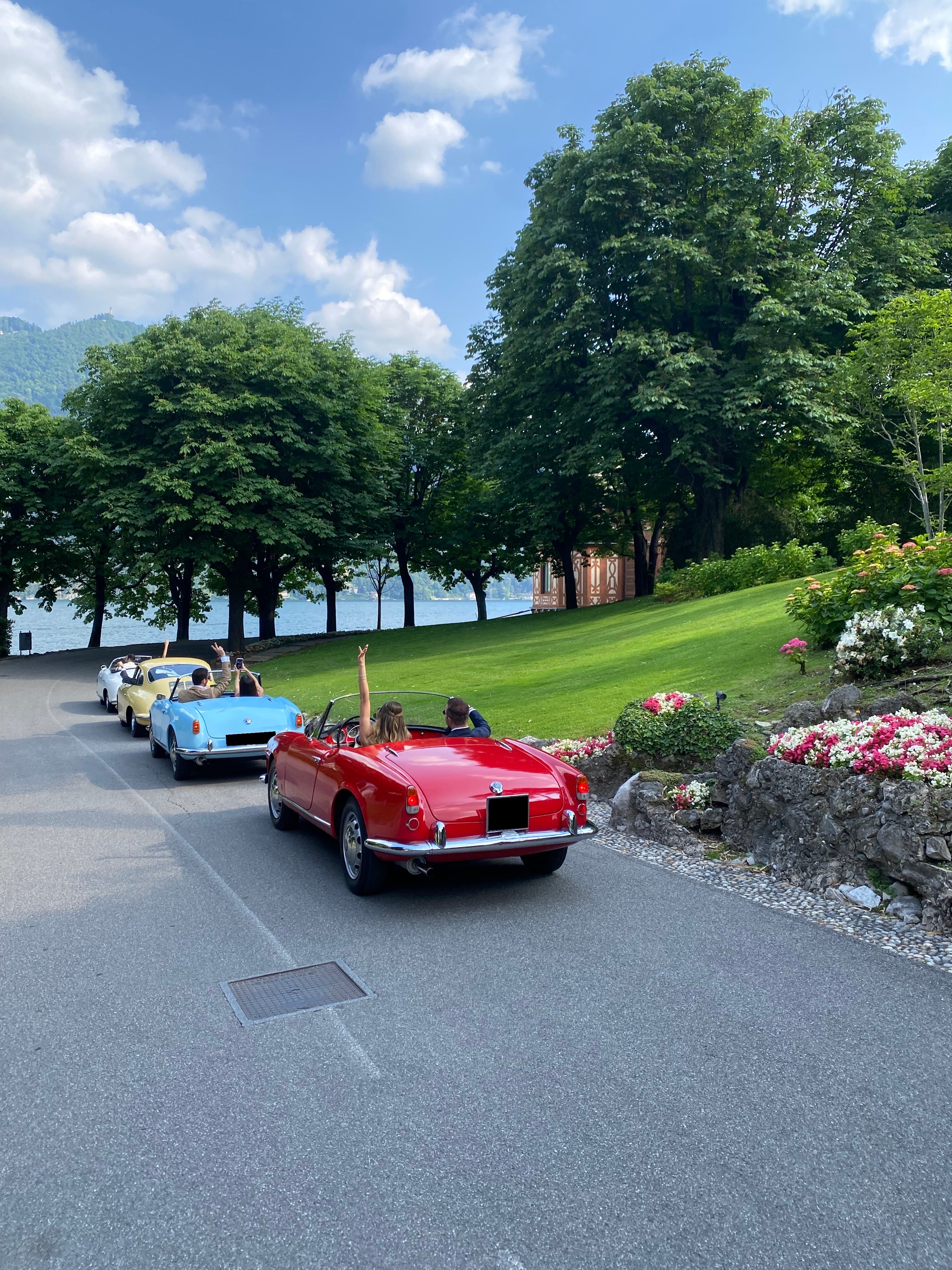 vintage car tour lake como